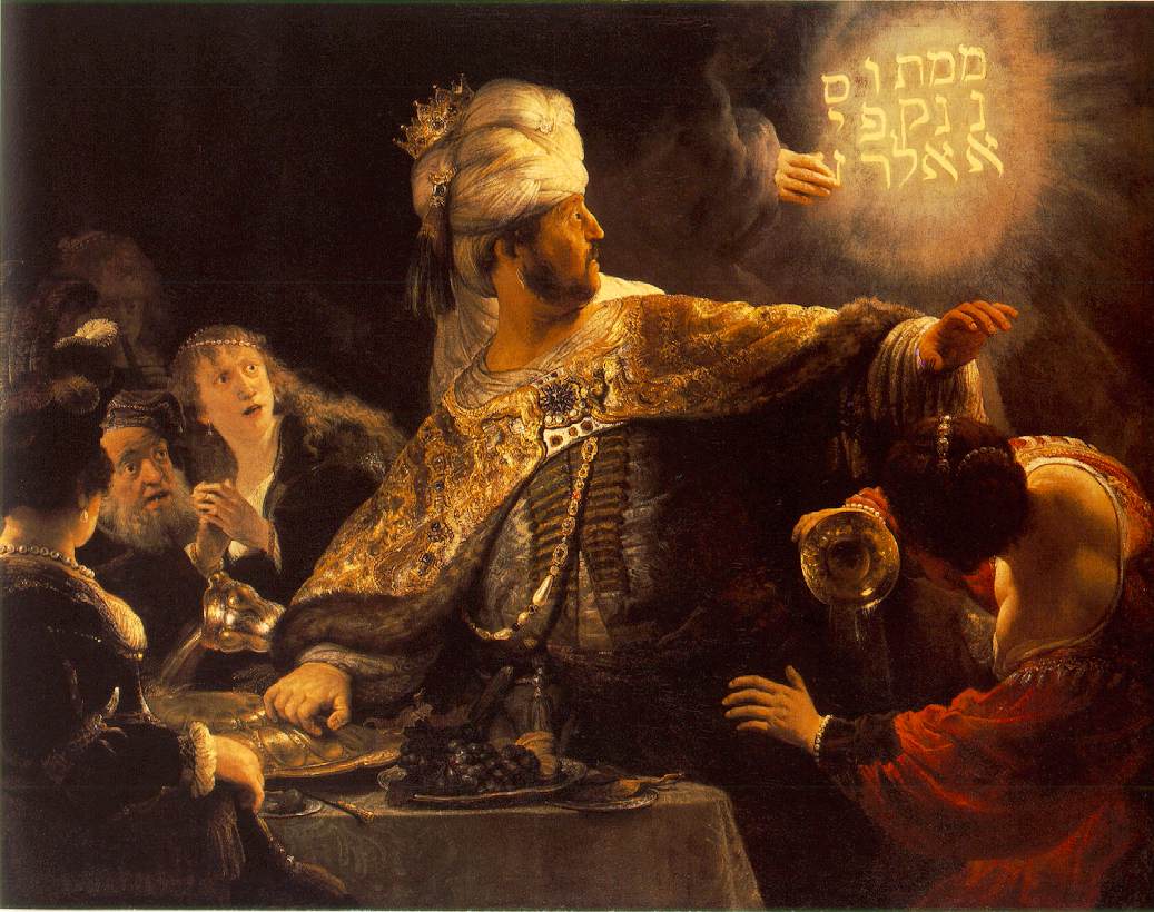 Belshazzars Feast Rembrandt Peintures à l'huile